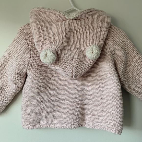 GAP Baby Pink Brannan Bear Sherpa-Lined Sweater - Picture 2 of 11